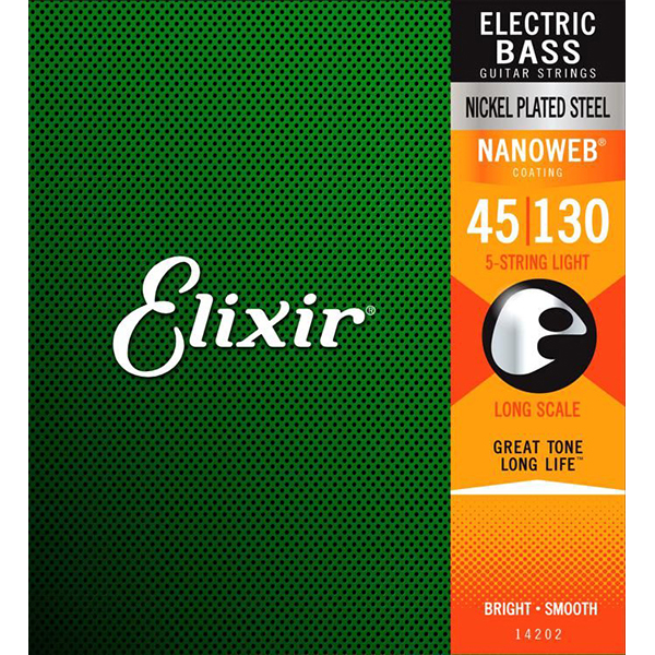 45-130 Elixir Nanoweb 14202 Long Scale  