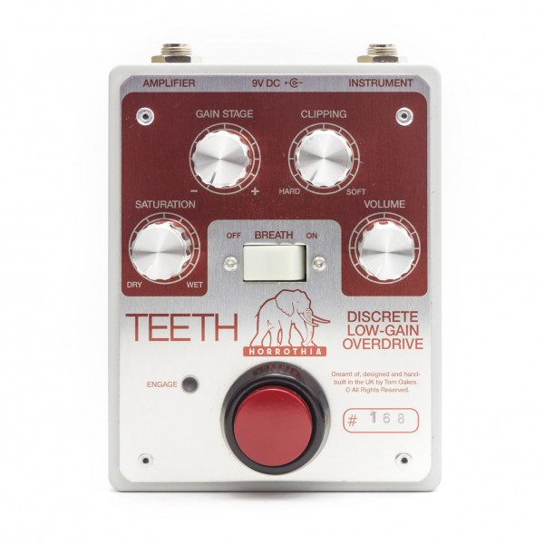 Horrothia Effects Teeth Discrete Low-Gain Overdrive